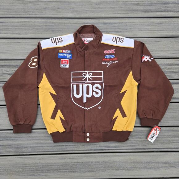 Dale Jarrett #88 Chase Authentics Drivers Line UPS NASCAR Jacket Size MED NEW